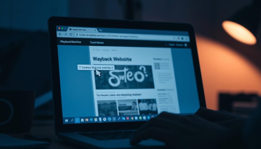 recover deleted website content with Wayback Machine